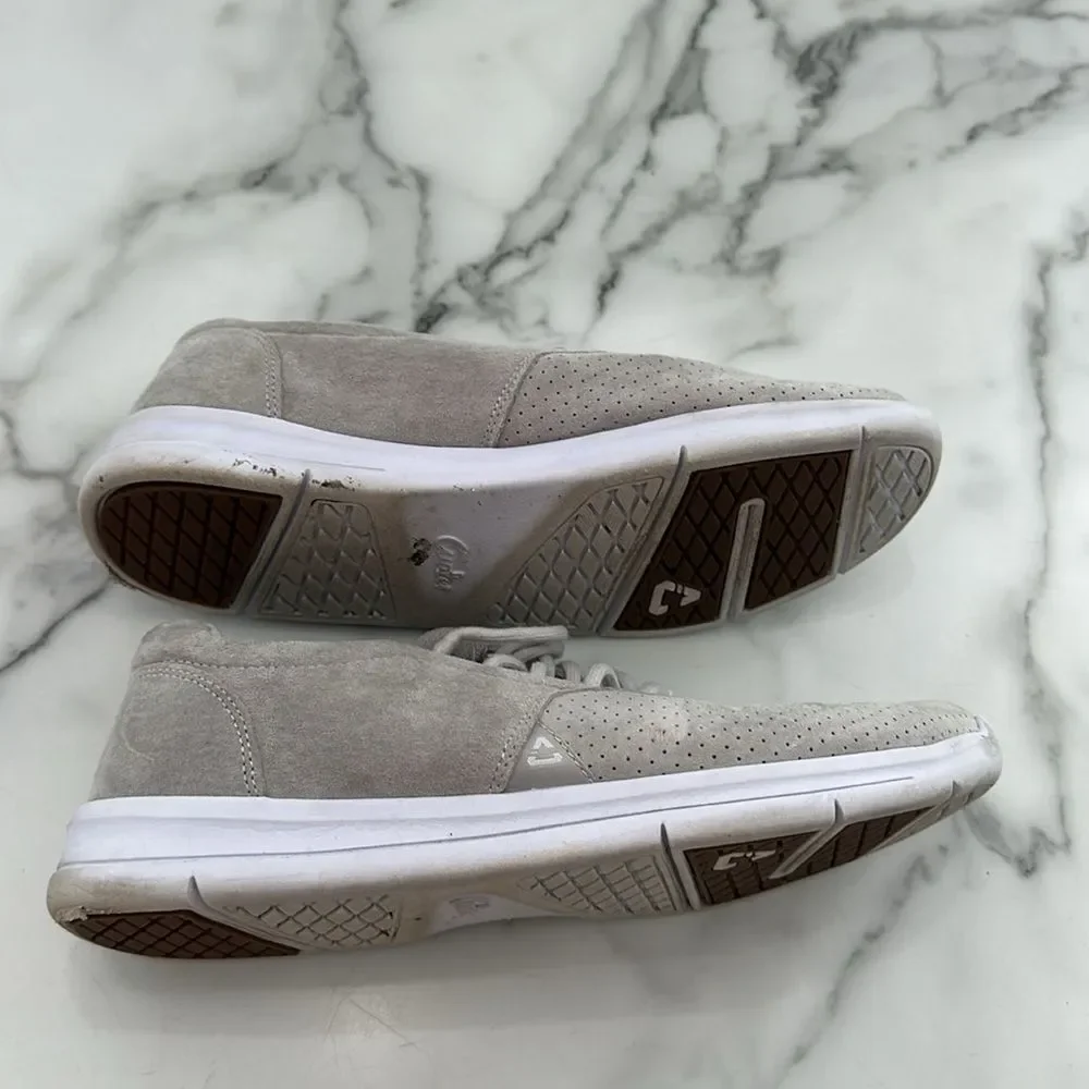 Travis Mathew Cuater Heather Gray Knit Suede‎ Sneaker